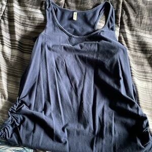 Navy blue xl scrunch side dress
